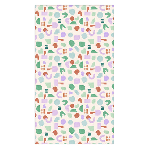 Marta Barragan Camarasa Abstract pastel shapes 88 Tablecloth