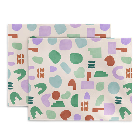 Marta Barragan Camarasa Abstract pastel shapes 88 Placemat