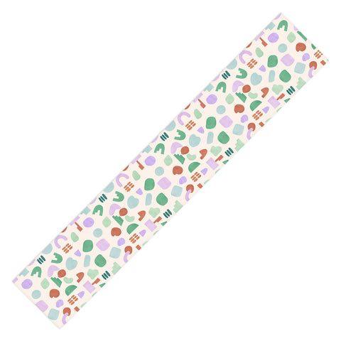 Marta Barragan Camarasa Abstract pastel shapes 88 Table Runner