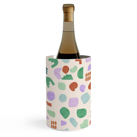 Marta Barragan Camarasa Abstract pastel shapes 88 Wine Chiller