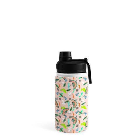 Marta Barragan Camarasa Abstract Pattern of African Nature Water Bottle