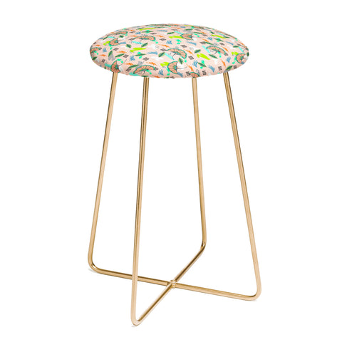 Marta Barragan Camarasa Abstract Pattern of African Nature Counter Stool