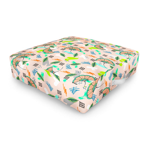 Marta Barragan Camarasa Abstract Pattern of African Nature Outdoor Floor Cushion