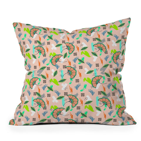 Marta Barragan Camarasa Abstract Pattern of African Nature Throw Pillow