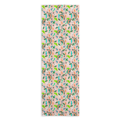 Marta Barragan Camarasa Abstract Pattern of African Nature Yoga Towel
