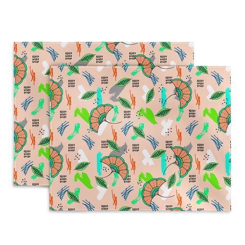 Marta Barragan Camarasa Abstract Pattern of African Nature Placemat
