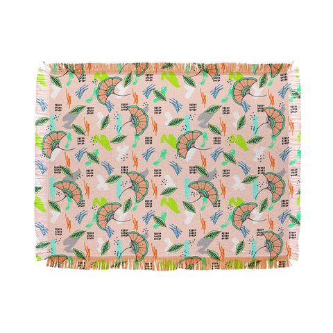 Marta Barragan Camarasa Abstract Pattern of African Nature Throw Blanket