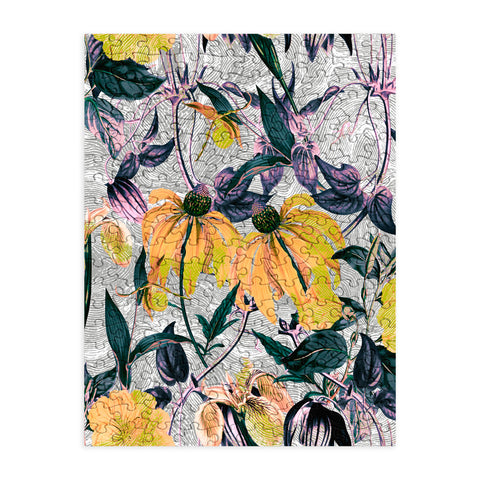 Marta Barragan Camarasa Abstract pattern of yellow blooms Puzzle