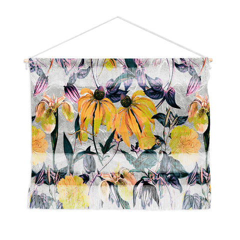 Marta Barragan Camarasa Abstract pattern of yellow blooms Wall Hanging Landscape