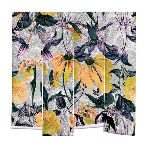 Marta Barragan Camarasa Abstract pattern of yellow blooms Wall Mural