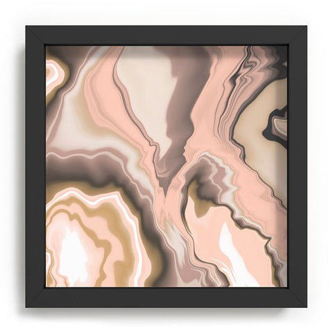 Marta Barragan Camarasa Abstract pink marble 70 Recessed Framing Square