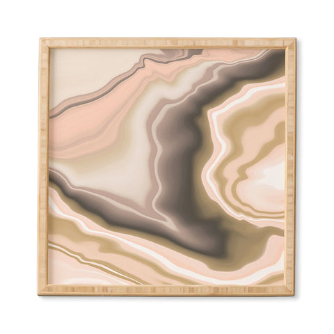 Marta Barragan Camarasa Abstract pink marble 70 Framed Wall Art