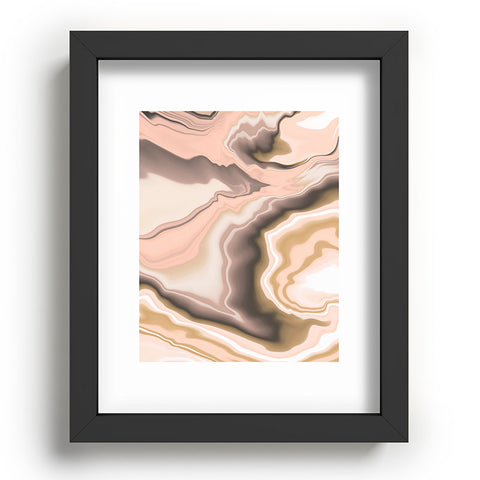 Marta Barragan Camarasa Abstract pink marble 70 Recessed Framing Rectangle