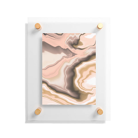 Marta Barragan Camarasa Abstract pink marble 70 Floating Acrylic Print