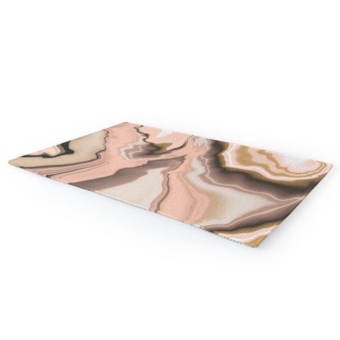 Marta Barragan Camarasa Abstract pink marble 70 Area Rug