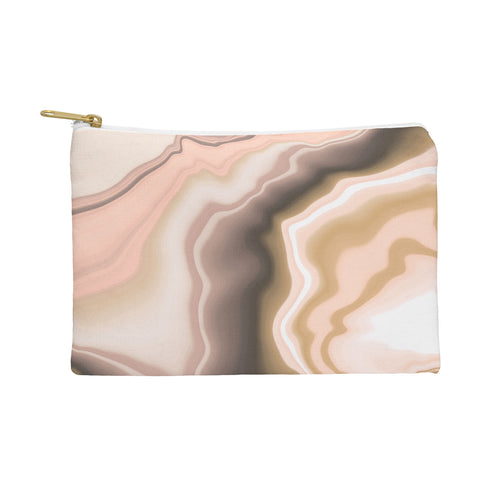 Marta Barragan Camarasa Abstract pink marble 70 Pouch
