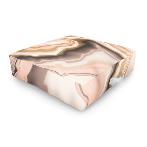 Marta Barragan Camarasa Abstract pink marble 70 Outdoor Floor Cushion