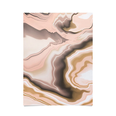 Marta Barragan Camarasa Abstract pink marble 70 Poster
