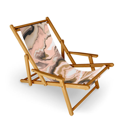 Marta Barragan Camarasa Abstract pink marble 70 Sling Chair