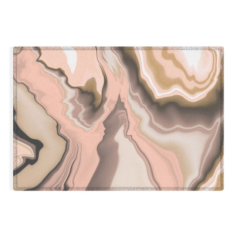Marta Barragan Camarasa Abstract pink marble 70 Outdoor Rug