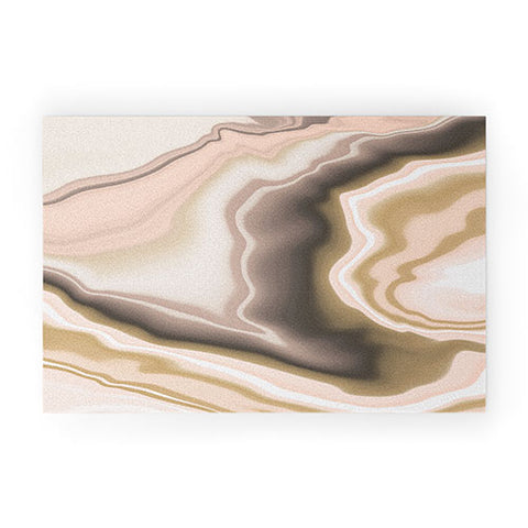Marta Barragan Camarasa Abstract pink marble 70 Welcome Mat