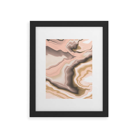 Marta Barragan Camarasa Abstract pink marble 70 Framed Art Print