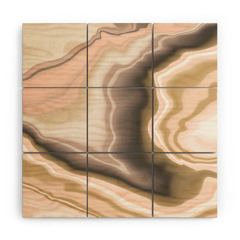 Marta Barragan Camarasa Abstract pink marble 70 Wood Wall Mural