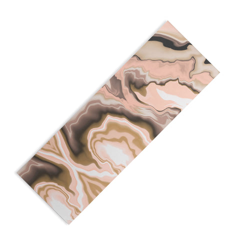 Marta Barragan Camarasa Abstract pink marble 70 Yoga Mat