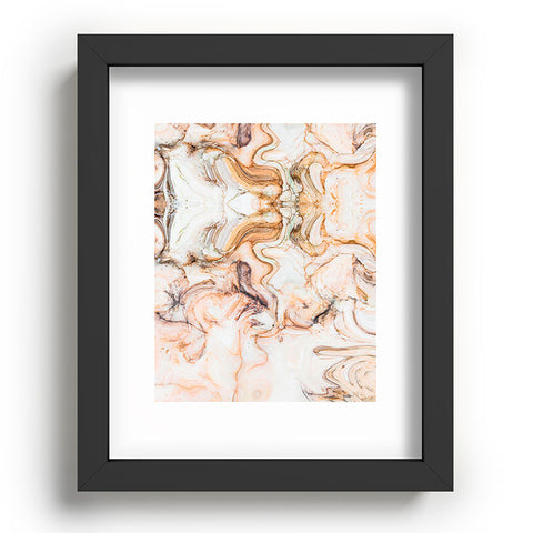Marta Barragan Camarasa Abstract pink marble mosaic Recessed Framing Rectangle