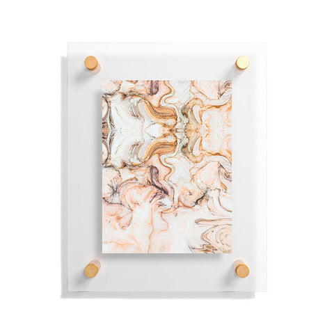 Marta Barragan Camarasa Abstract pink marble mosaic Floating Acrylic Print