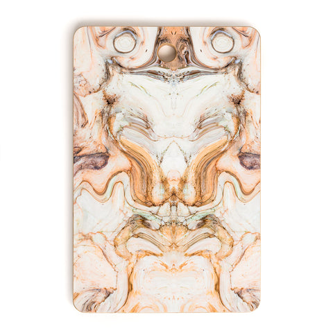 Marta Barragan Camarasa Abstract pink marble mosaic Cutting Board Rectangle
