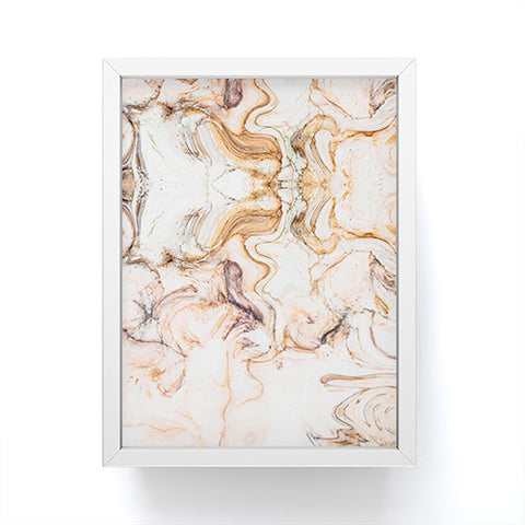 Marta Barragan Camarasa Abstract pink marble mosaic Framed Mini Art Print