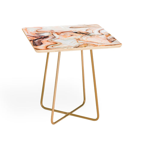 Marta Barragan Camarasa Abstract pink marble mosaic Side Table