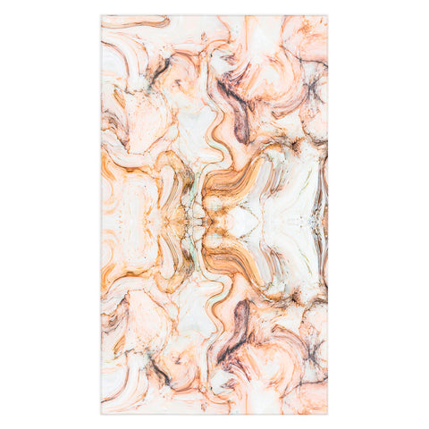 Marta Barragan Camarasa Abstract pink marble mosaic Tablecloth
