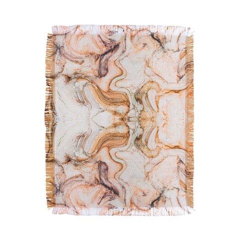 Marta Barragan Camarasa Abstract pink marble mosaic Throw Blanket