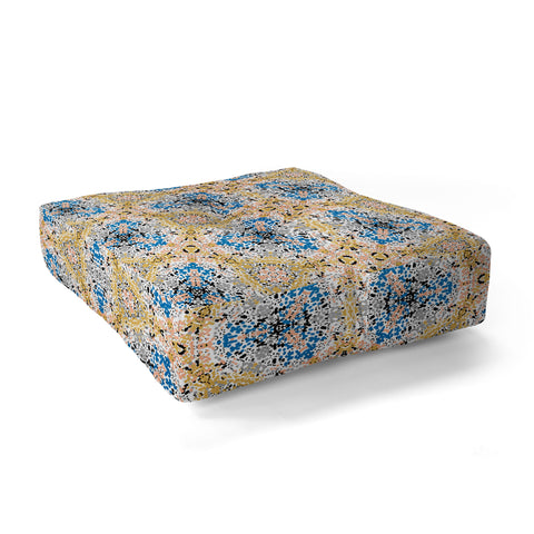 Marta Barragan Camarasa Abstract Pointillism Mosaic I Floor Pillow Square
