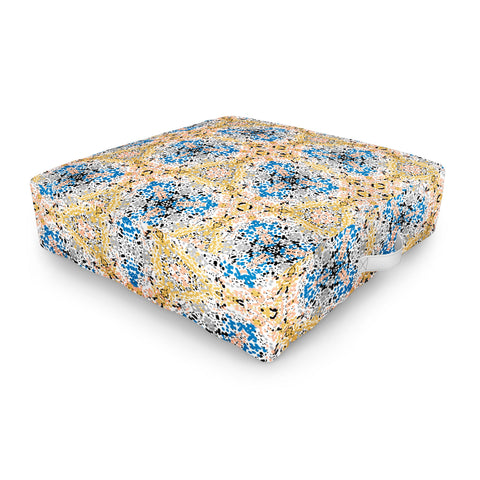 Marta Barragan Camarasa Abstract Pointillism Mosaic I Outdoor Floor Cushion