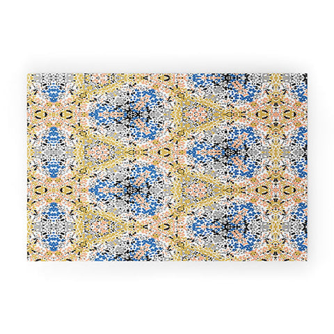 Marta Barragan Camarasa Abstract Pointillism Mosaic I Welcome Mat