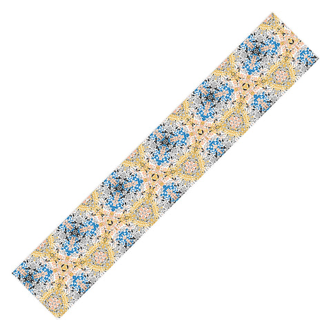 Marta Barragan Camarasa Abstract Pointillism Mosaic I Table Runner