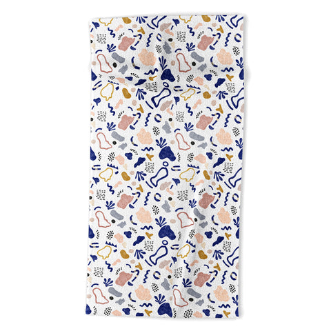 Marta Barragan Camarasa Abstract shapes and strokes M Beach Towel
