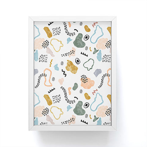 Marta Barragan Camarasa Abstract shapes and strokes P Framed Mini Art Print