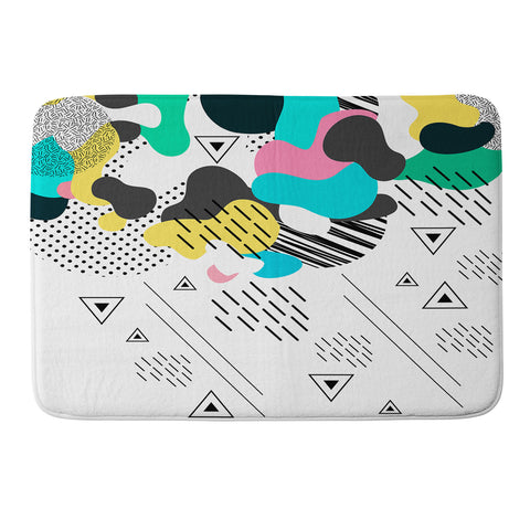 Marta Barragan Camarasa Abstract shapes Memory Foam Bath Mat