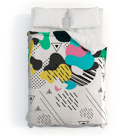 Marta Barragan Camarasa Abstract shapes Duvet Cover
