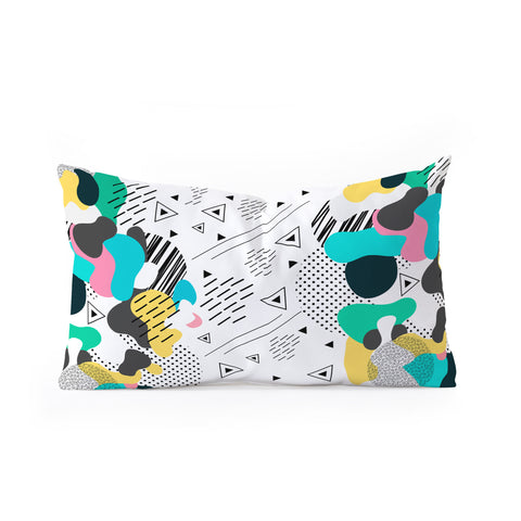 Marta Barragan Camarasa Abstract shapes Oblong Throw Pillow
