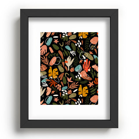 Marta Barragan Camarasa Abstract shapes of dark modern Recessed Framing Rectangle