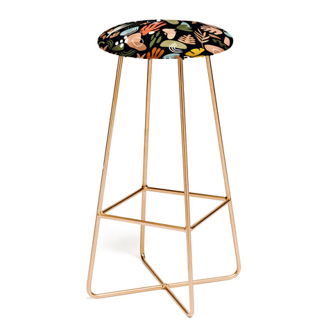 Marta Barragan Camarasa Abstract shapes of dark modern Bar Stool