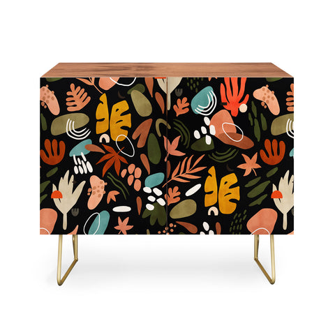 Marta Barragan Camarasa Abstract shapes of dark modern Credenza