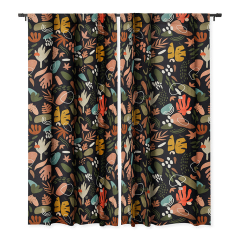 Marta Barragan Camarasa Abstract shapes of dark modern Blackout Non Repeat