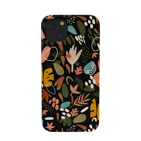 Marta Barragan Camarasa Abstract shapes of dark modern Phone Case