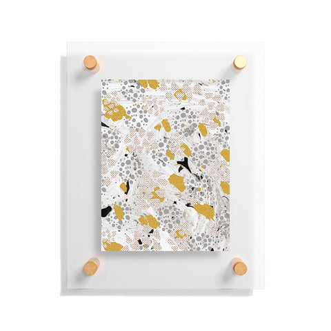 Marta Barragan Camarasa Abstract shapes of textures and marble Floating Acrylic Print